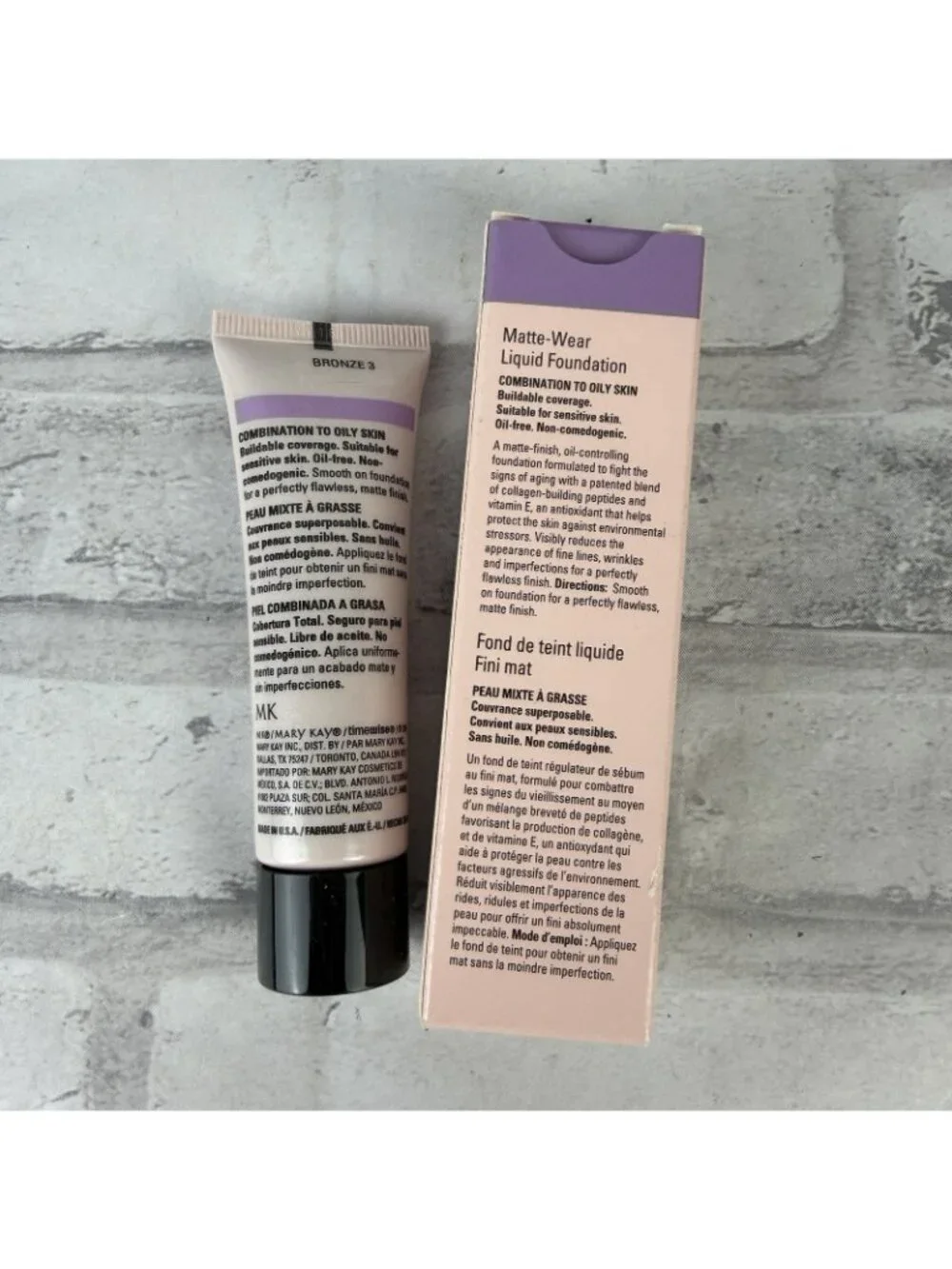 Mary Kay Timewise Bronze 3 Matte-Wear Liquid Foundation 1 Oz 038767 NOS
